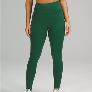 Lululemon Size 0 Base Pace HR Tight 28” In Evergreen